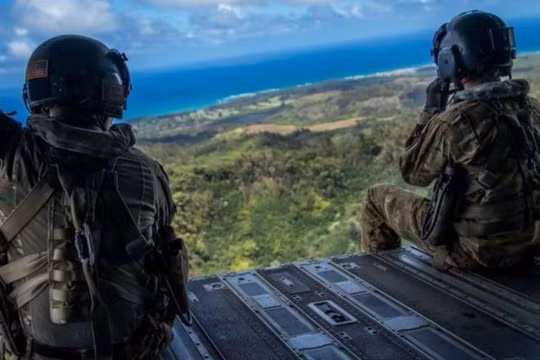 Binh sĩ Mỹ trong một cuộc tập trận năm 2019 ở Palau (Ảnh: Asia Times)