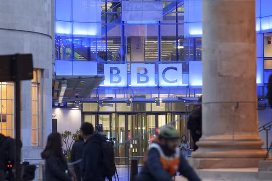 Trụ sở BBC tại London vào ngày 10/11. Ảnh: Getty.