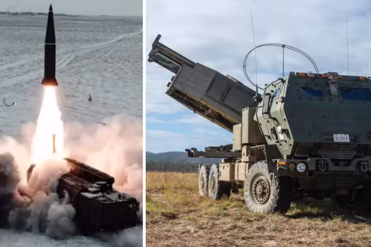 Bệ phóng tên lửa Iskander-M và bệ phóng HIMARS. Ảnh: MW.
