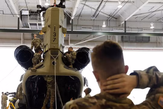 Các binh sĩ Mỹ tại Fort Bliss (Ảnh: RT)