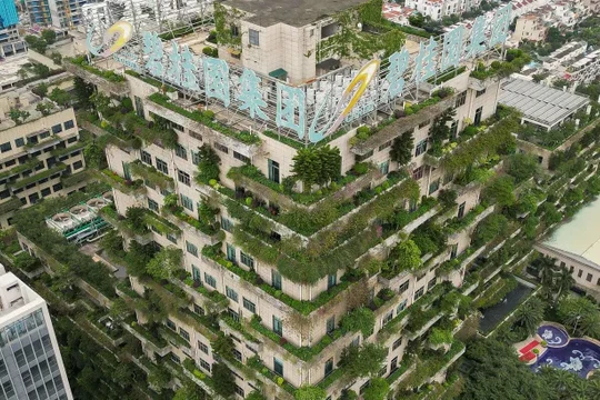 Trụ sở của nhà phát triển Country Garden Holdings của Trung Quốc tại Phật Sơn, tỉnh Quảng Đông (Ảnh: AFP)