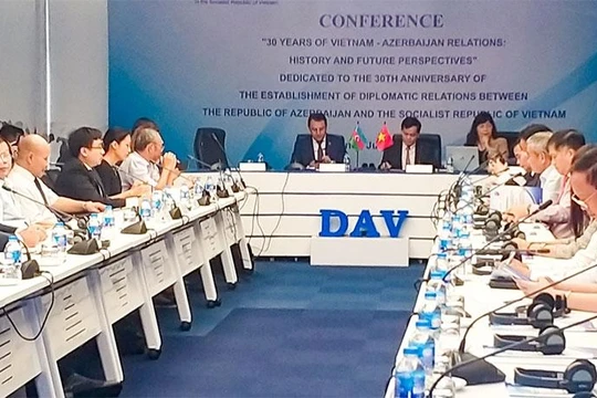 Hội thảo "Kỷ niệm 30 năm ngoại giao Azerbaijan và Việt Nam: Lịch sử và tương lai". (Nguồn: hanoimoi.com.vn)