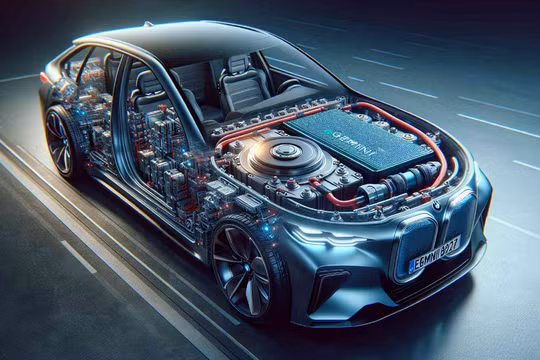 Pin hóa học kép Gemini của công ty Mỹ đạt phạm vi kỷ lục 966 km trong một lần sạc trên xe BMW. Ảnh ONE