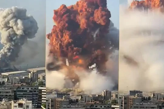 Những hình ảnh vụ nổ kinh hoàng ở thủ đô Beirut của Lebanon hôm 3/8 (Ảnh: Parhlo)