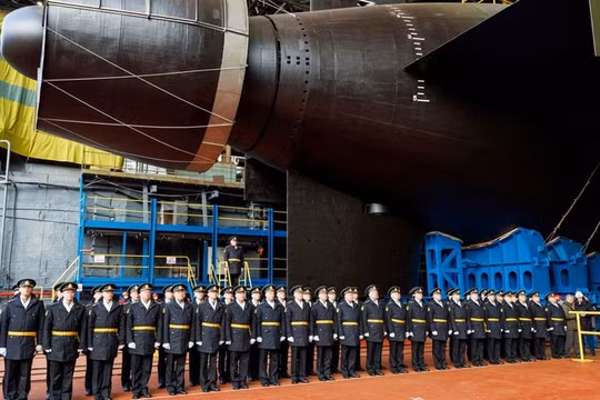 Nga đã tổ chức lễ hạ thủy cho con tàu trong hôm 1/11. Ảnh: Sputnik.