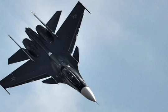 Máy bay chiến đấu Su-30SM của Không quân Nga. Ảnh: MW.