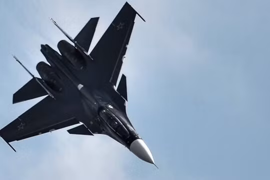 Máy bay chiến đấu Su-30SM của Không quân Nga. Ảnh: MW.