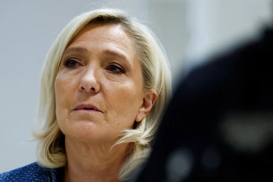 Bà Marine Le Pen, người đứng đầu đảng Tập hợp Quốc gia (RN). Ảnh: Reuters.