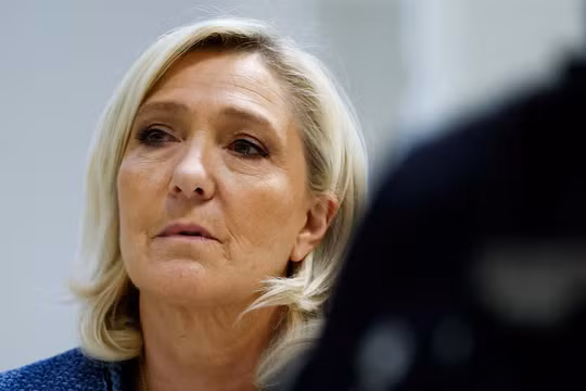 Bà Marine Le Pen, người đứng đầu đảng Tập hợp Quốc gia (RN). Ảnh: Reuters.