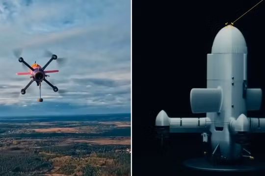 UAV đánh chặn STING được sản xuất hàng loạt của Ukraine đang làm thay đổi cục diện chiến tranh máy bay không người lái. Ảnh: IE.