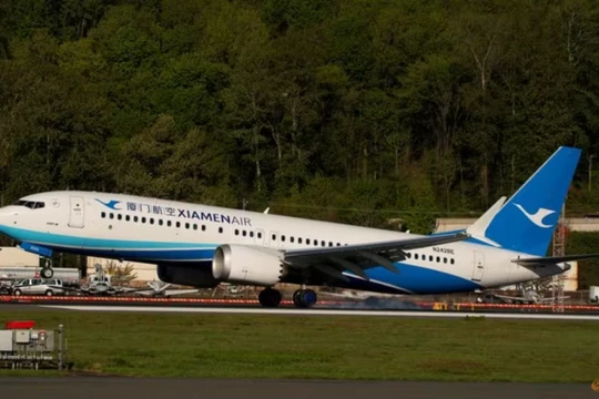 Một chiếc Boeing 737 MAX 8, chiếc máy bay phản lực thứ hai dự kiến ​​được một hãng hàng không Trung Quốc sử dụng sẽ được trả lại cho nhà sản xuất. Ảnh: Reuters.