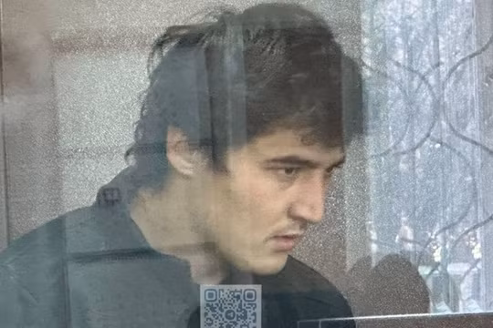 Muhammad Zoir Sharipzoda, nghi phạm trong vụ án hình sự liên quan đến vụ tấn công khủng bố Tòa thị chính Crocus, tại phiên điều trần ngày 5/4 (Ảnh: RT)