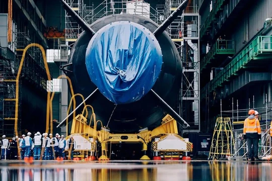 Tàu ngầm hạt nhân Barracuda thứ 4 của Pháp bước vào giai đoạn đóng mới cuối cùng. Ảnh: Naval Group.
