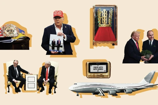 Vương miện vàng, gậy golf, Boeing 747: Ông Trump có được sở hữu quà tặng từ nước ngoài?