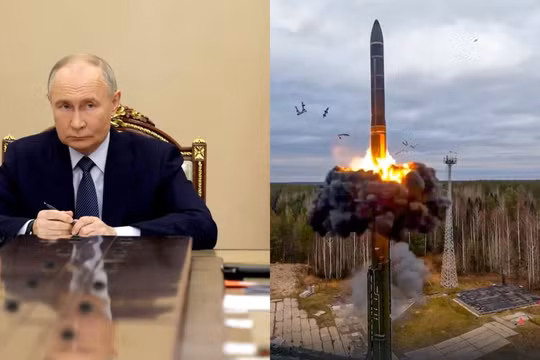 Tổng thống Nga Vladimir Putin ra lệnh tăng cường tên lửa siêu thanh Oreshnik. Ảnh: IE.