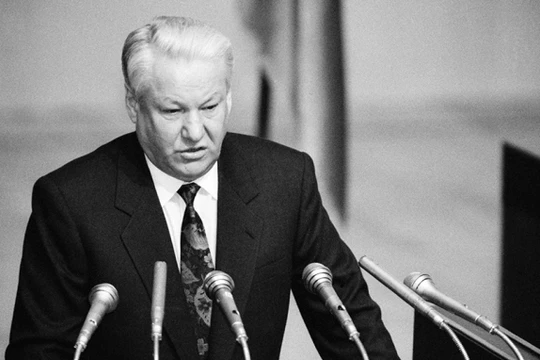 Tổng thống LB Nga lúc bấy giờ, Boris Yeltsin (Ảnh: TASS)