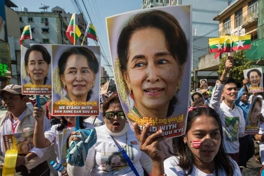 Quân đội Myanmar nói họ thực hiện các vụ bắt giữ nhằm phản ứng trước "gian lận bầu cử" trong kỳ bầu cử năm ngoái (Ảnh: AFP)