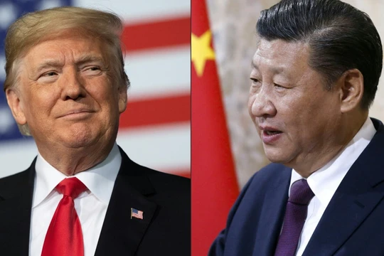 Cuộc điện đàm giữa Tổng thống Mỹ Donald Trump (trái) và Chủ tịch Trung Quốc Tập Cận Bình được coi là sự chứng thực cho những nỗ lực nhằm hạ nhiệt chiến tranh thương mại. Ảnh: AFP/TNS.