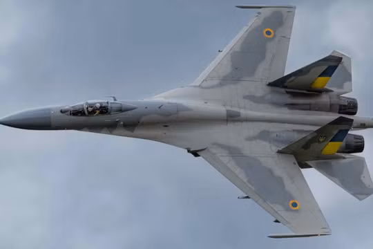 Chiến đấu cơ Su-27 của Không quân Ukraine. Ảnh: MW.