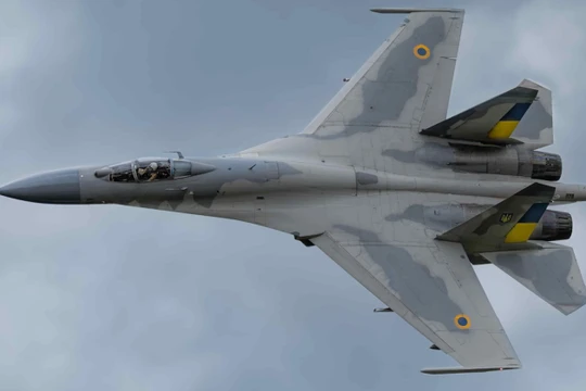 Chiến đấu cơ Su-27 của Không quân Ukraine. Ảnh: MW.