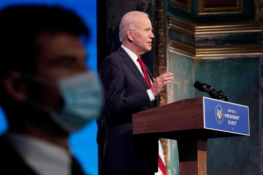 Lễ tuyên thệ nhậm chức của ông Joe Biden diễn ra trong bối cảnh đại dịch COVID-19 và quan ngại an ninh (Ảnh: ABC News)