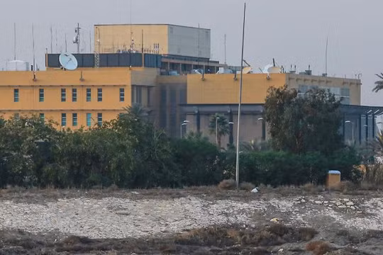 Đại sứ quán Mỹ tại Baghdad, Iraq (Ảnh: CNN)
