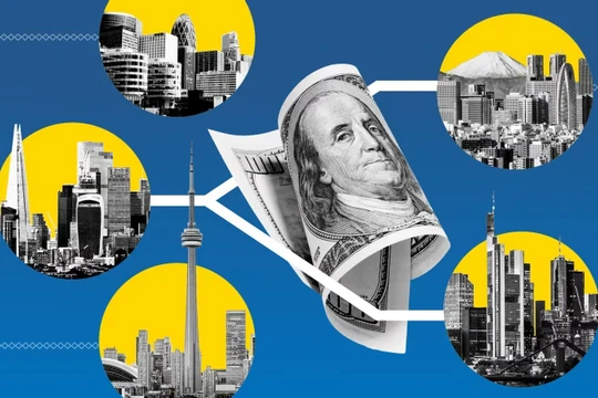 EU, Anh, Na Uy, Australia, Hàn Quốc, Nhật Bản và Canada đã bắt đầu áp dụng thuế tối thiểu toàn cầu (Ảnh: Bloomberg)