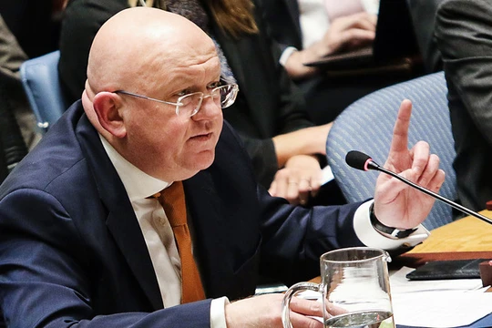 Đại sứ Nga tại Liên Hợp Quốc Vassily Nebenzia. Ảnh: Getty.