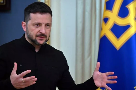 Tổng thống Ukraine Volodymyr Zelensky. Ảnh: Getty.