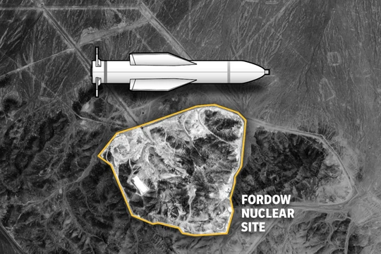 Mỹ đã sử dụng bom xuyên phá hầm cực mạnh để tấn công cơ sở hạt nhân Iran. Ảnh: USA Today.