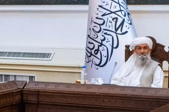 Thủ tướng trong chính phủ của Taliban, Mullah Mohammad Hassan Akhund (Ảnh: AFP)