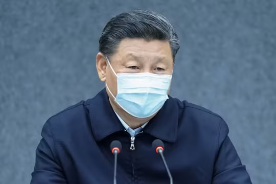 Chủ tịch Tập Cận Bình đang có chuyến thăm đầu tiên tới tâm dịch Vũ Hán ở tỉnh Hồ Bắc (Ảnh: Xinhua)