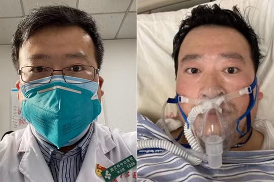 Bác sĩ Lý Văn Lượng (Li Wenliang) trong các bức ảnh được đăng tải lên tài khoản Weibo của ông (Ảnh: Getty)