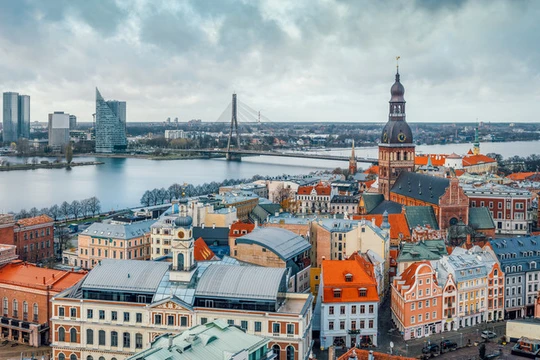 Một góc của trung tâm thủ đô Riga, Latvia. Ảnh: Getty.