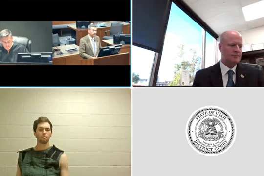 Những hình ảnh trong phiên tòa xét xử nghi phạm Tyler Robinson hôm 16/9. Ảnh: Reuters.