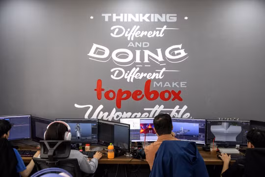 Văn phòng của Topebox ở TP Hồ Chí Minh (Ảnh: Bloomberg)