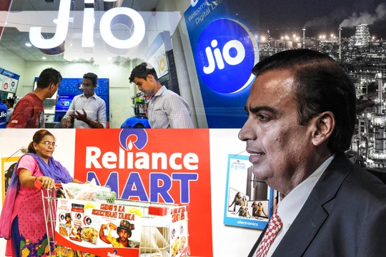 Tỉ phú Mukesh Ambani có tham vọng chế tạo siêu ứng dụng tài chính ở Ấn Độ (Ảnh: Nikkei)