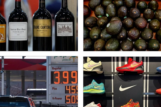 Thuế quan toàn cầu 10% của Tổng thống Trump có thể khiến hàng tiêu dùng trở nên đắt đỏ hơn. Ảnh: NYTimes.