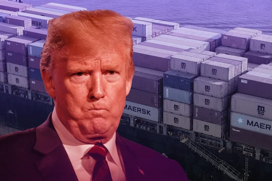 Đòn thuế của Tổng thống Mỹ Donald Trump gây ra một cuộc chuyển hướng thương mại lớn nhất lịch sử. Ảnh: Getty.