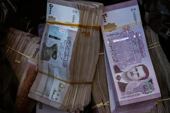 Đồng tiền của Syria đã mất giá thê thảm kể từ năm 2011. Ảnh: Getty.