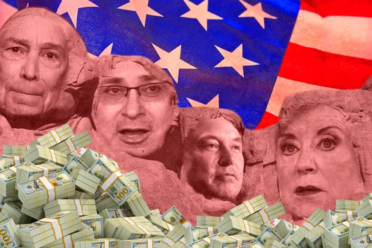 Giới gia tộc tỷ phú, giới siêu giàu ở Mỹ đổ số tiền khổng lồ cho chu kỳ bầu cử năm 2024 (Ảnh: Daily Beast)