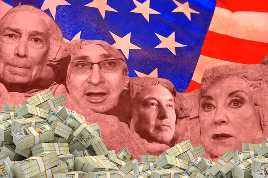 Giới gia tộc tỷ phú, giới siêu giàu ở Mỹ đổ số tiền khổng lồ cho chu kỳ bầu cử năm 2024 (Ảnh: Daily Beast)