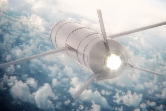 Ảnh đồ họa cho thấy Tomahawk đang trong quá trình bay. Ảnh: Raytheon.