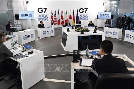Hội nghị Ngoại trưởng Nhóm các nước công nghiệp phát triển hàng đầu thế giới (G7) tại Liverpool, Anh ngày 11/12/2021. Ảnh (tư liệu) minh họa: AFP/TTXVN