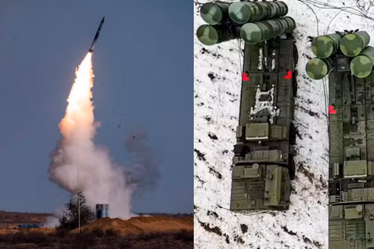 Hệ thống phóng và các khẩu đội S-400 của Nga. Ảnh: Military Watch.