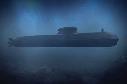 Tàu ngầm thế hệ thứ 5 đầu tiên trên thế giới có khả năng tàng hình và triển khai UUV. Ảnh: Saab.