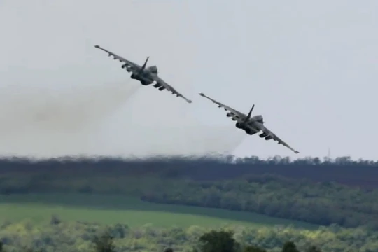 Chiến đấu cơ Su-25 của Nga (Ảnh: Sputnik)