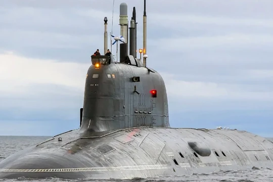 Tàu ngầm tấn công hạt nhân lớp Yasen của Nga. Ảnh: MW.