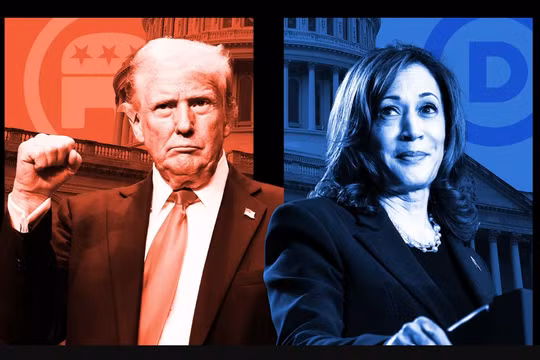 Cuộc bầu cử Tổng thống Mỹ 2024 đang nóng lên từng ngày (Ảnh: FT)