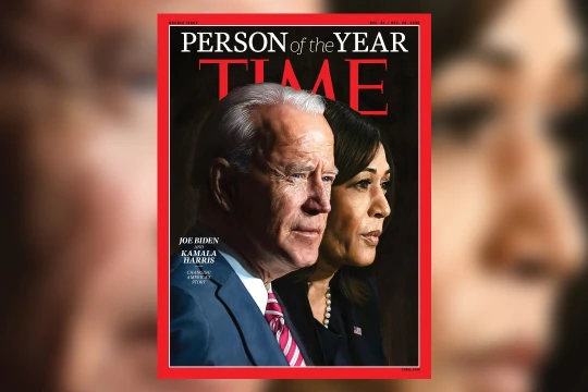 Ông Joe Biden và bà Kamala Harris được Time bình chọn là Nhân vật của Năm 2020 (Ảnh: Brightspot)